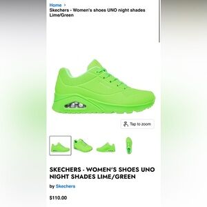Skechers - US4 / EU36 | Women's shoes UNO night shades Lime/Green